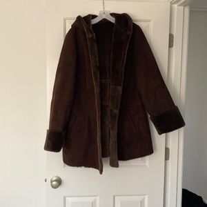 Layne Bryant suede winter coat